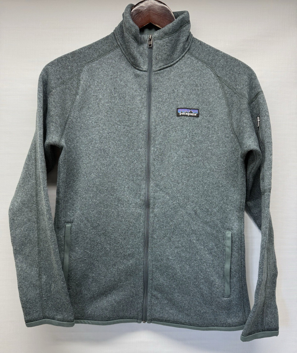 PATAGONIA Better Sweater Fleece Full Zip Jacket Womens Small Urban Gray #25542